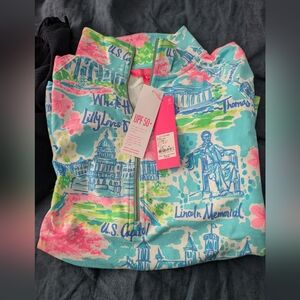 Lilly Pulitzer Multicolor Graphic Jacket DC theme